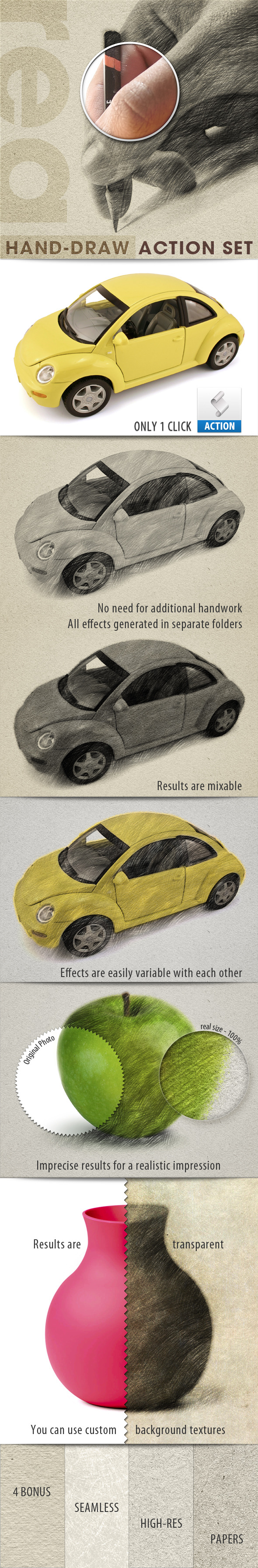 Realistic Hand Draw Generator Action Set - Utilities Actions