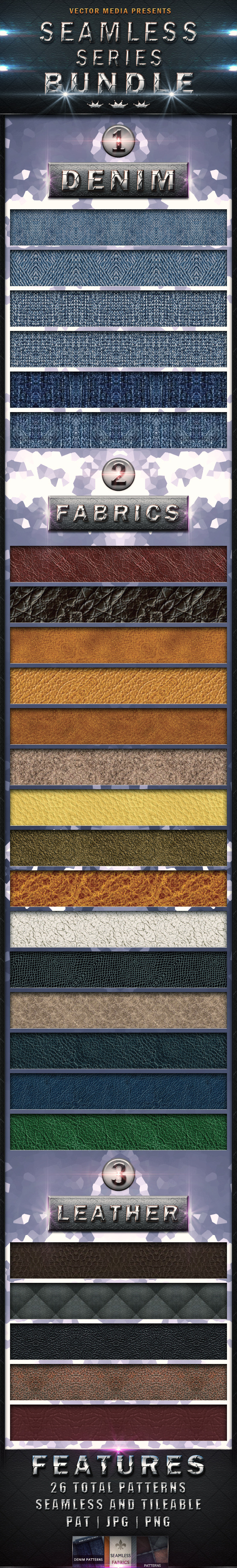 Seamless Series - Bundle - Textures / Fills / Patterns Photoshop