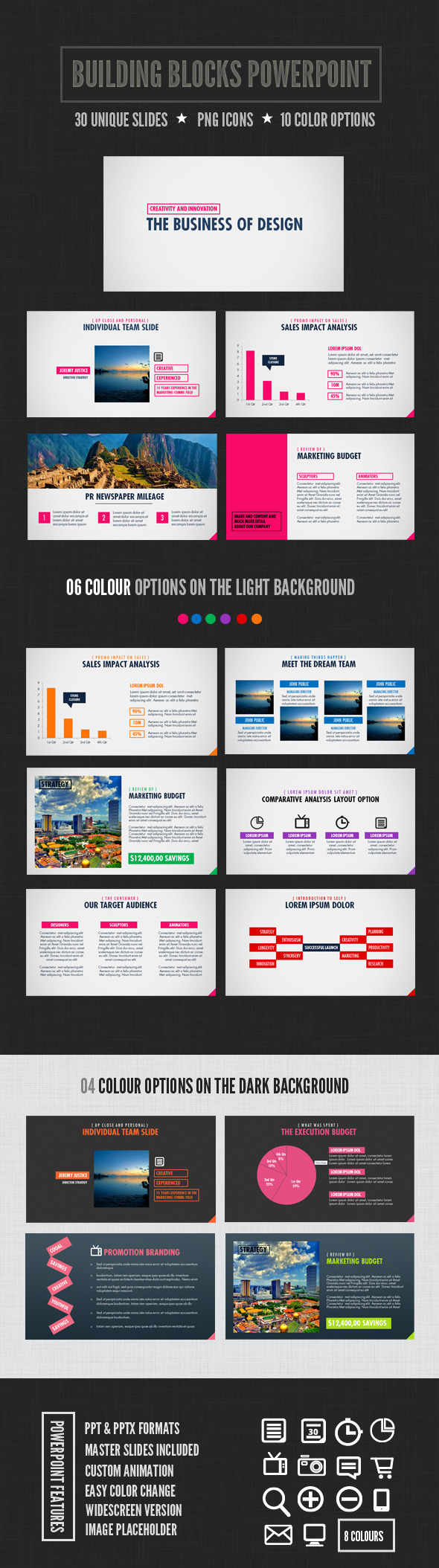 Building Blocks Powerpoint - PowerPoint Templates Presentation Templates