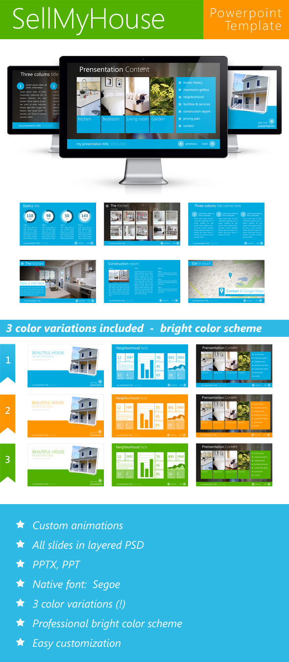 Sell My House Metro - Business PowerPoint Templates