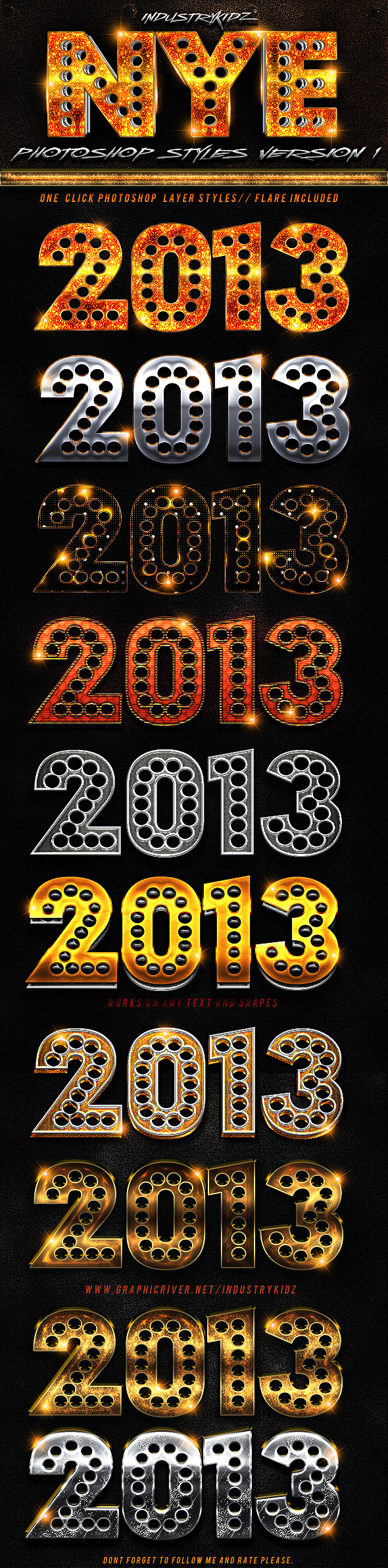 New Year Photoshop Styles - Styles Photoshop