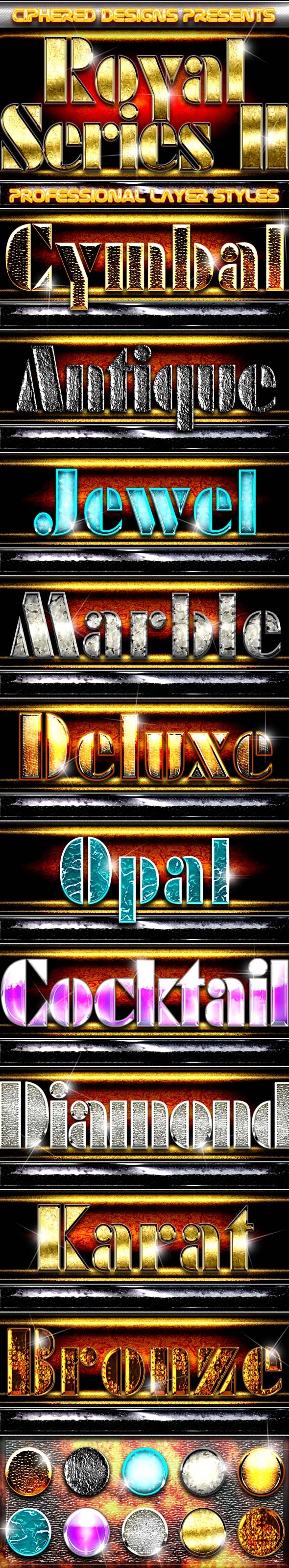 Royal Series II - Professional Layer Styles - Text Effects Styles