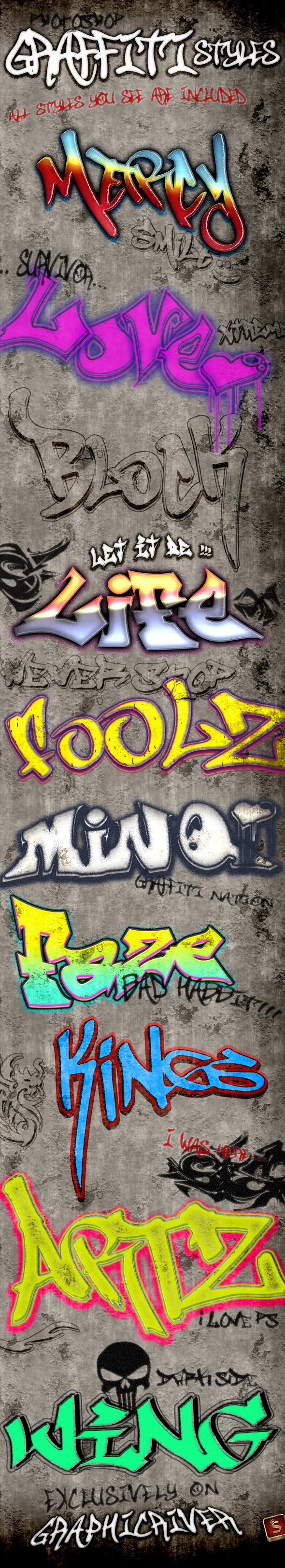 Graffiti Styles - Text Effects Styles