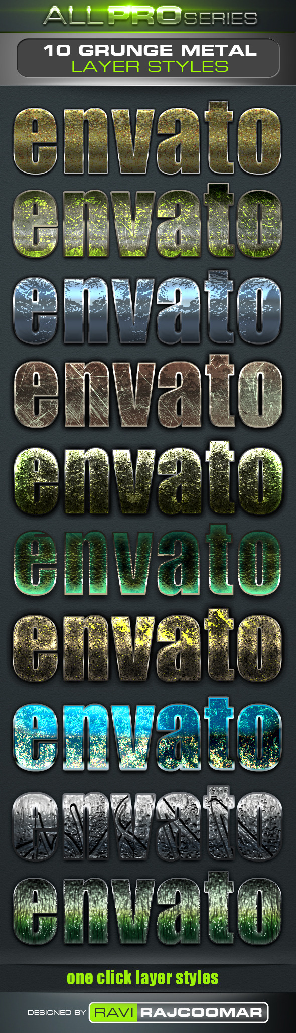 Grunge Metal Text Styles - Text Effects Styles