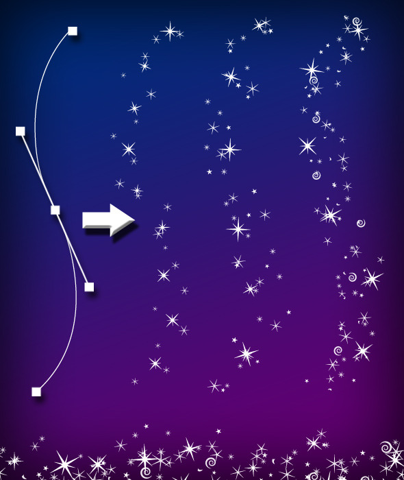 Magic Sparkle Layered Brush Set - Brushes Illustrator
