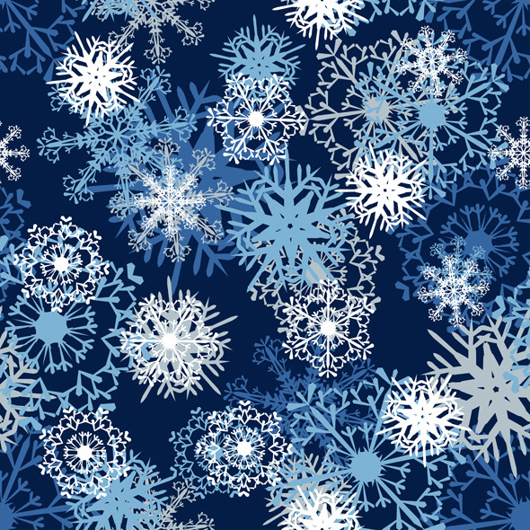 Seamless Snowflake Pattern - Nature Textures / Fills / Patterns