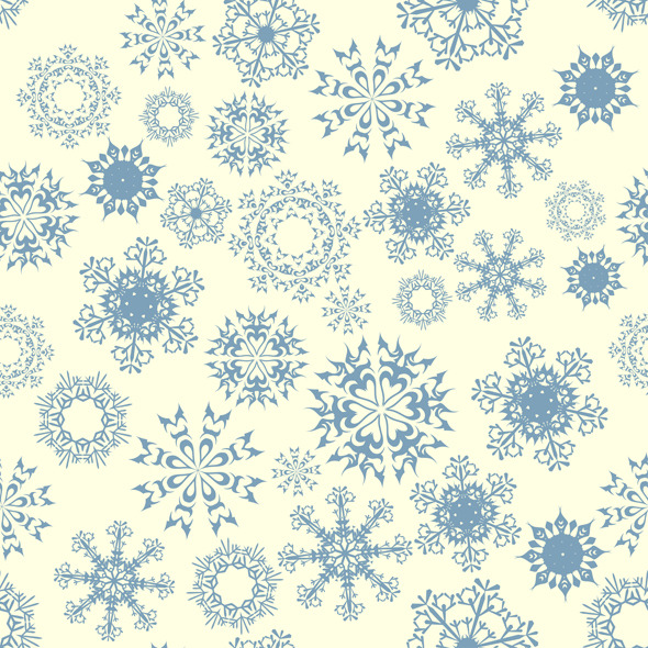 Seamless Snowflake Pattern - Nature Textures / Fills / Patterns