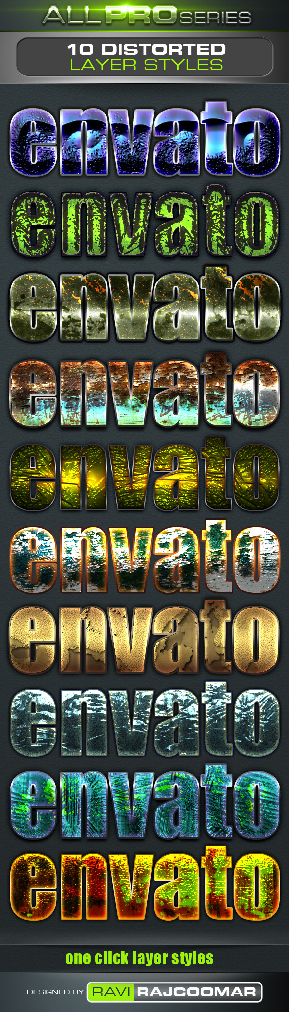 Distorted Text Styles - Text Effects Styles