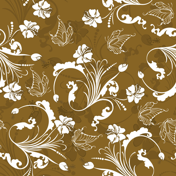 Seamless Floral Pattern - Nature Textures / Fills / Patterns
