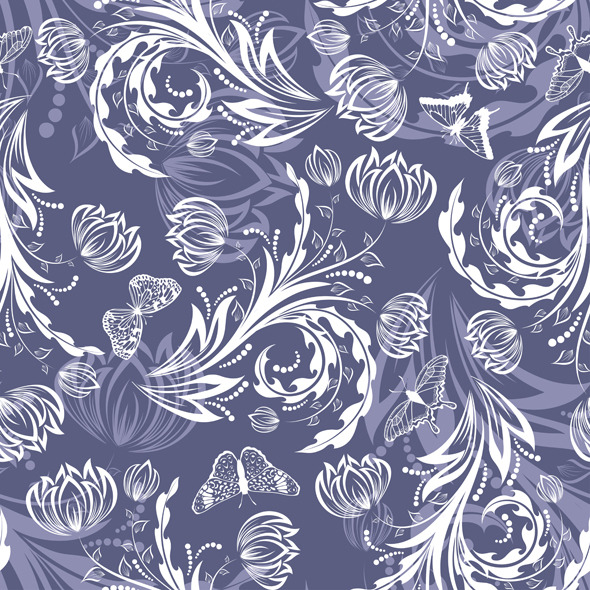 Seamless Floral Pattern - Nature Textures / Fills / Patterns