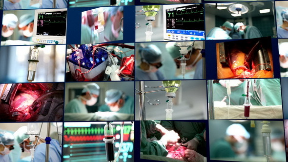 Surgery. Medical Montage. 
