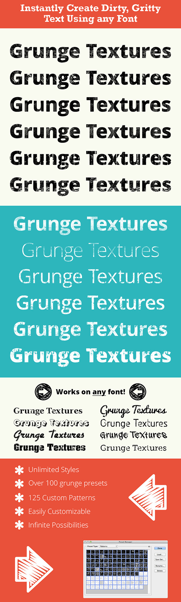 Pro Grunge Text - grunge textures - Urban Textures / Fills / Patterns