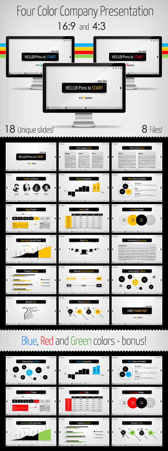 Clean and Modern Company Presentation