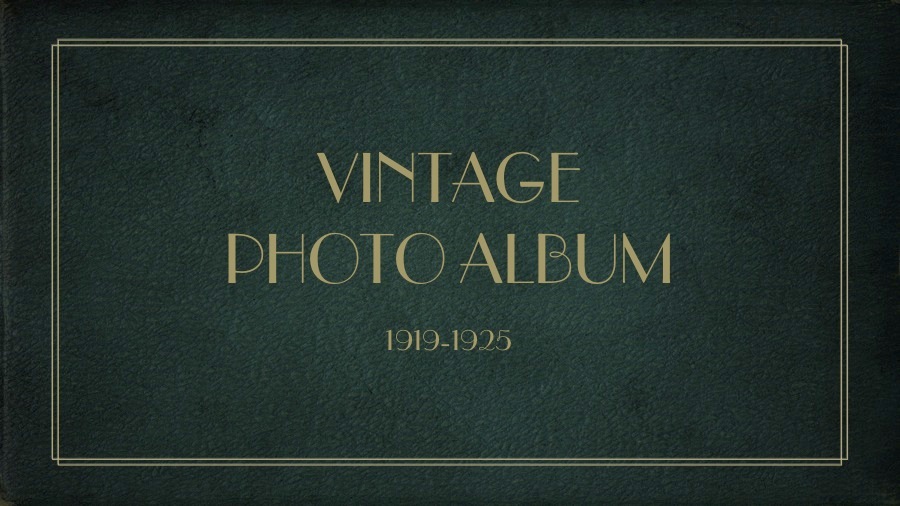 Vintage Photo Album PowerPoint Template, Backgrounds & Google Slides - ID  0000022729 