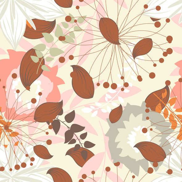 Seamless Floral Pattern - Artistic Textures / Fills / Patterns