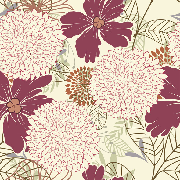 Seamless Floral Pattern - Artistic Textures / Fills / Patterns