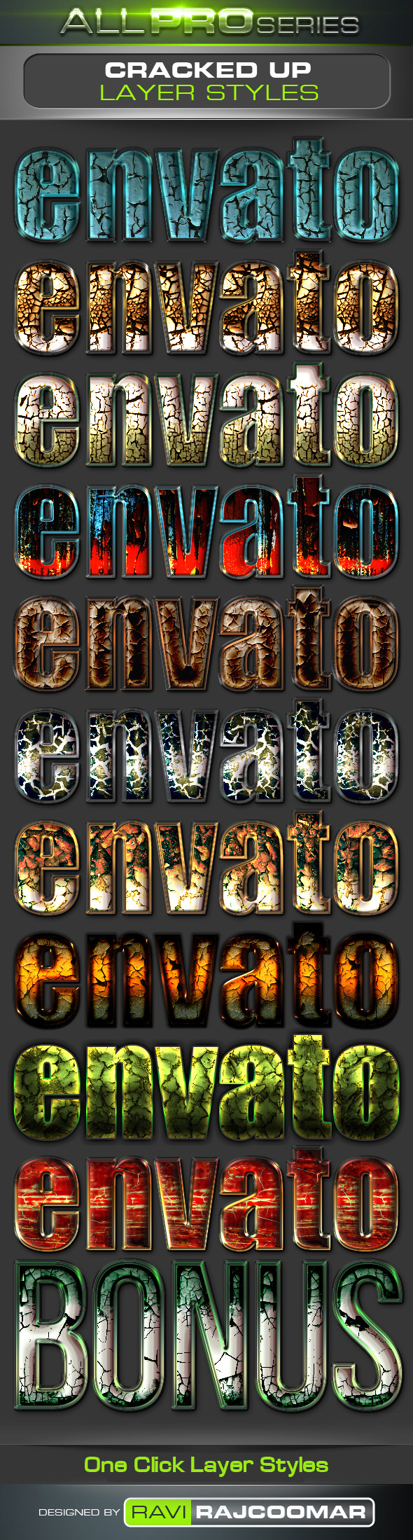 Cracked Up Styles - Styles Photoshop