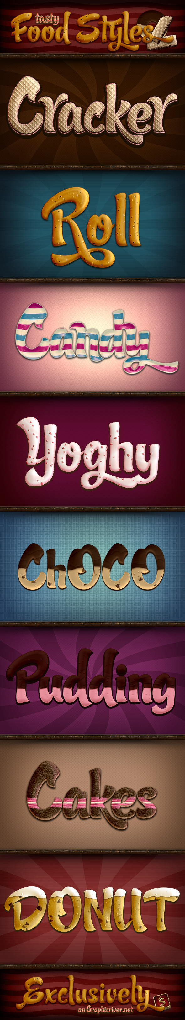 Tasty Food Styles - Text Effects Styles