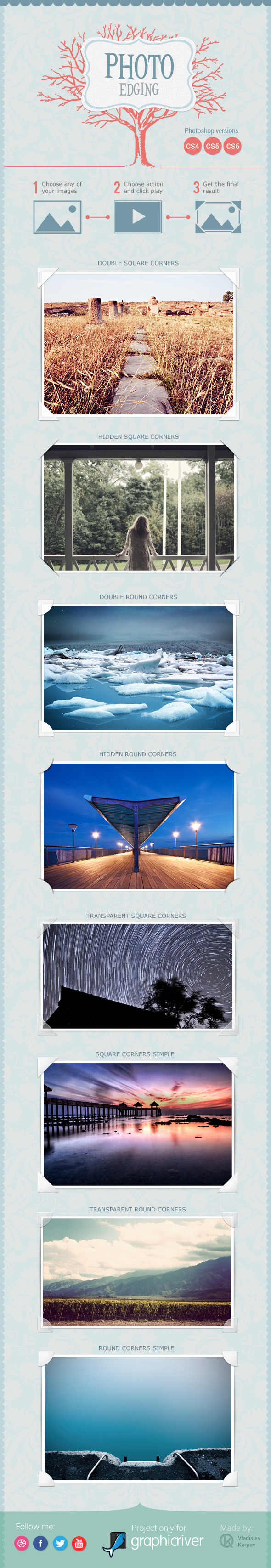 Photo Edging - Photo Effects Actions