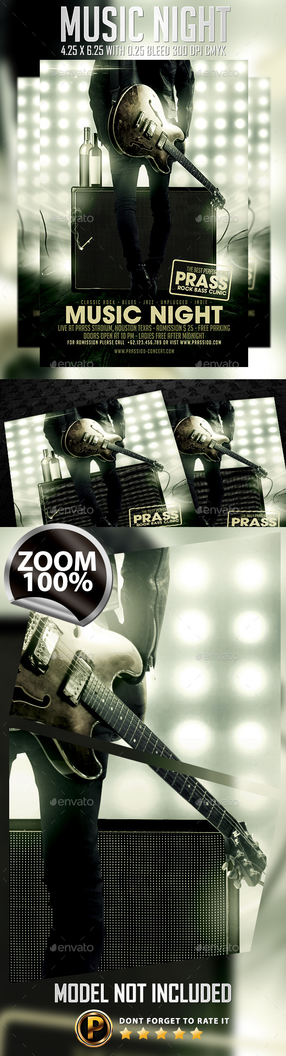 Music Night Flyer Template - Concerts Events