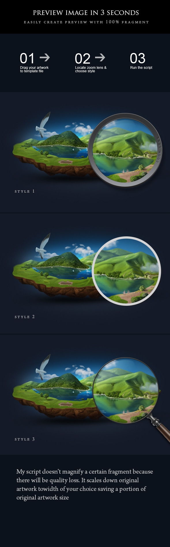 Automatic Preview Script and Template - Photoshop Add-ons