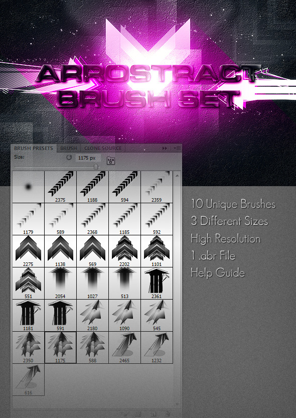 Arrostract Brush Set - Abstract Brushes
