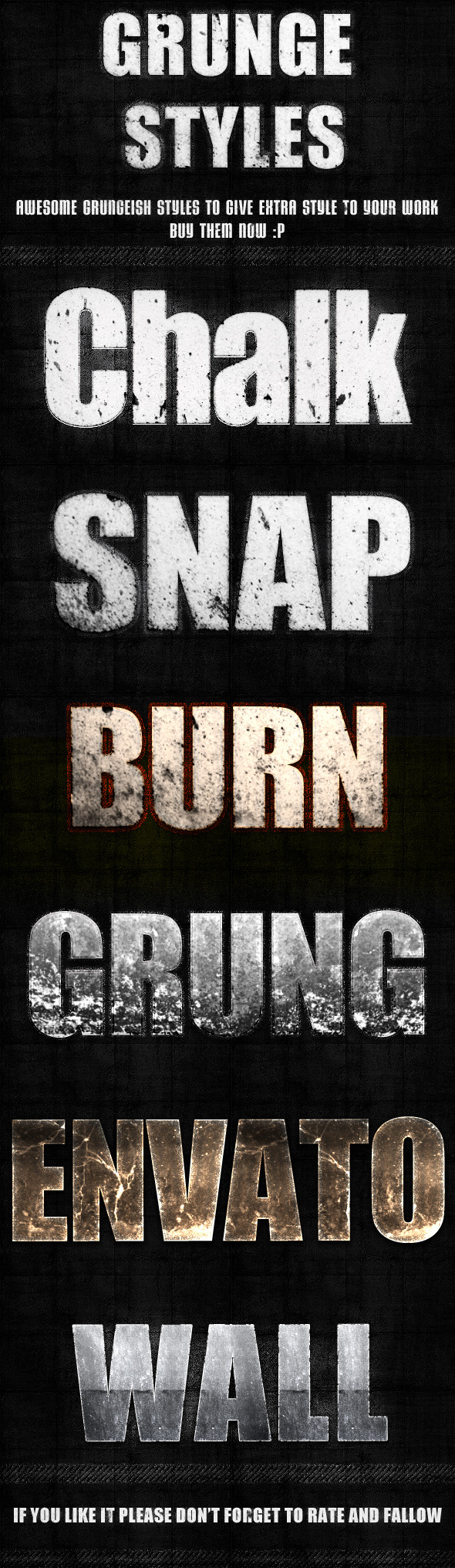 Grunge Styles - Text Effects Styles