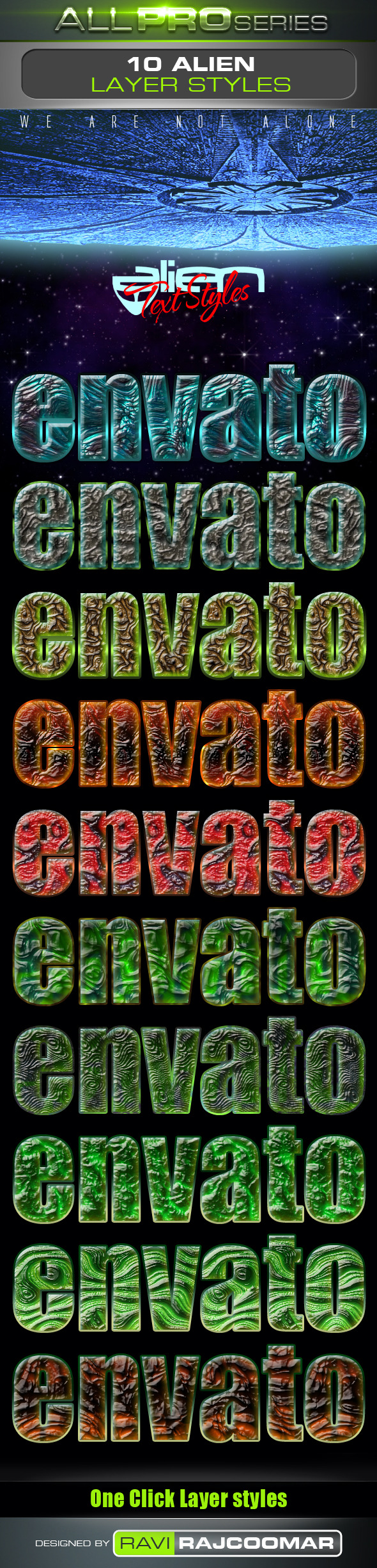 Alien Photoshop Text Styles - Styles Photoshop