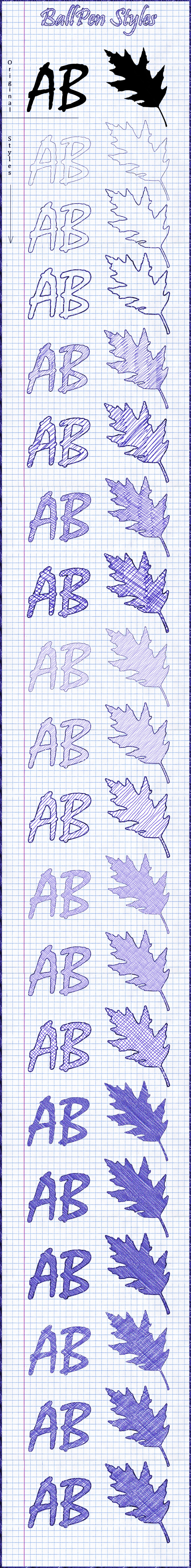 19 PallPen Styles - Styles Photoshop