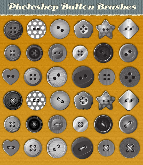 Button Brushes - Brushes Photoshop