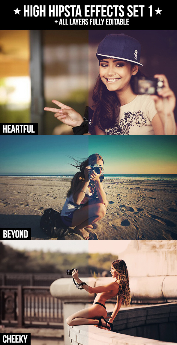 High Hipsta Effects Set 1 - Photo Effects Actions