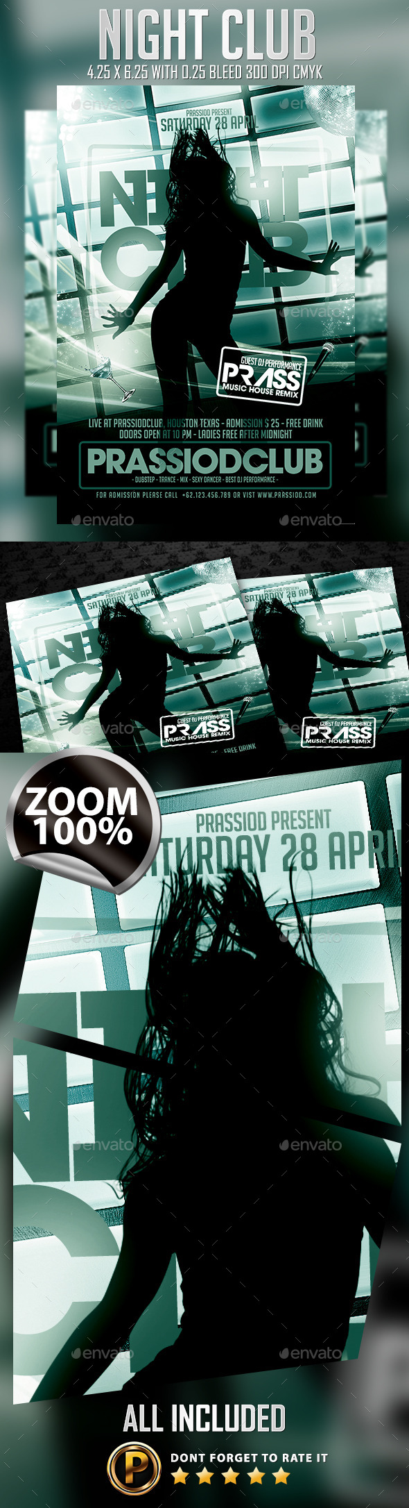 Night Club Flyer Template - Clubs & Parties Events