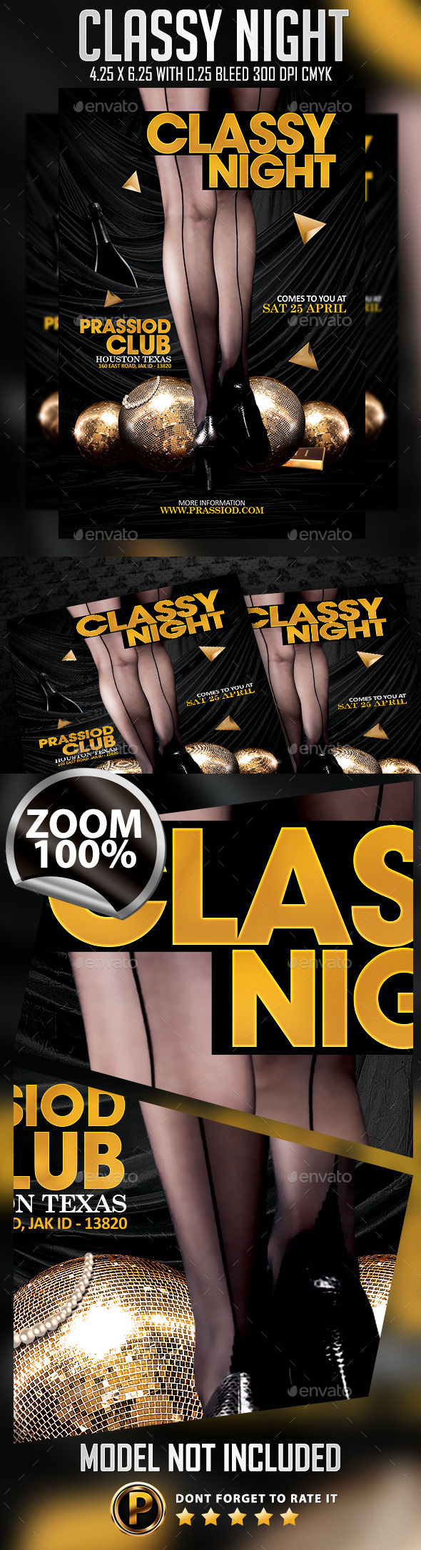 Classy Night Flyer Template - Clubs & Parties Events