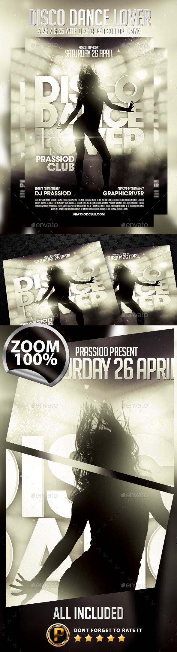 Disco Dance Lover Flyer Template - Clubs & Parties Events