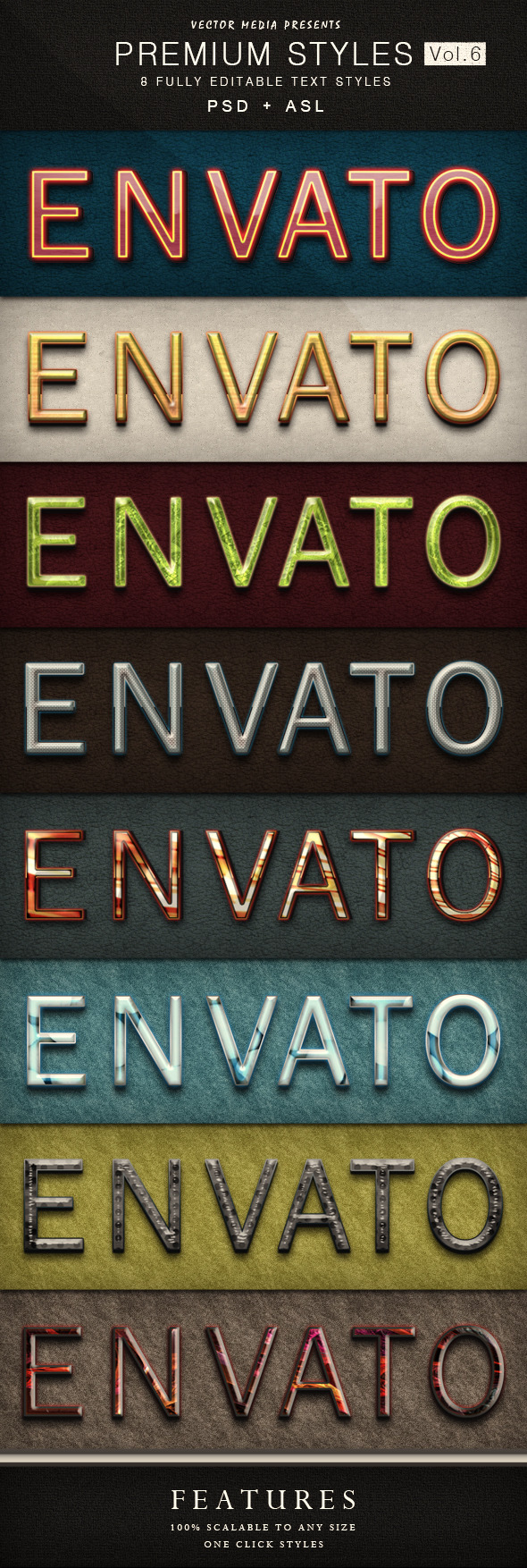 Premium Text Styles - Vol.6 - Text Effects Styles