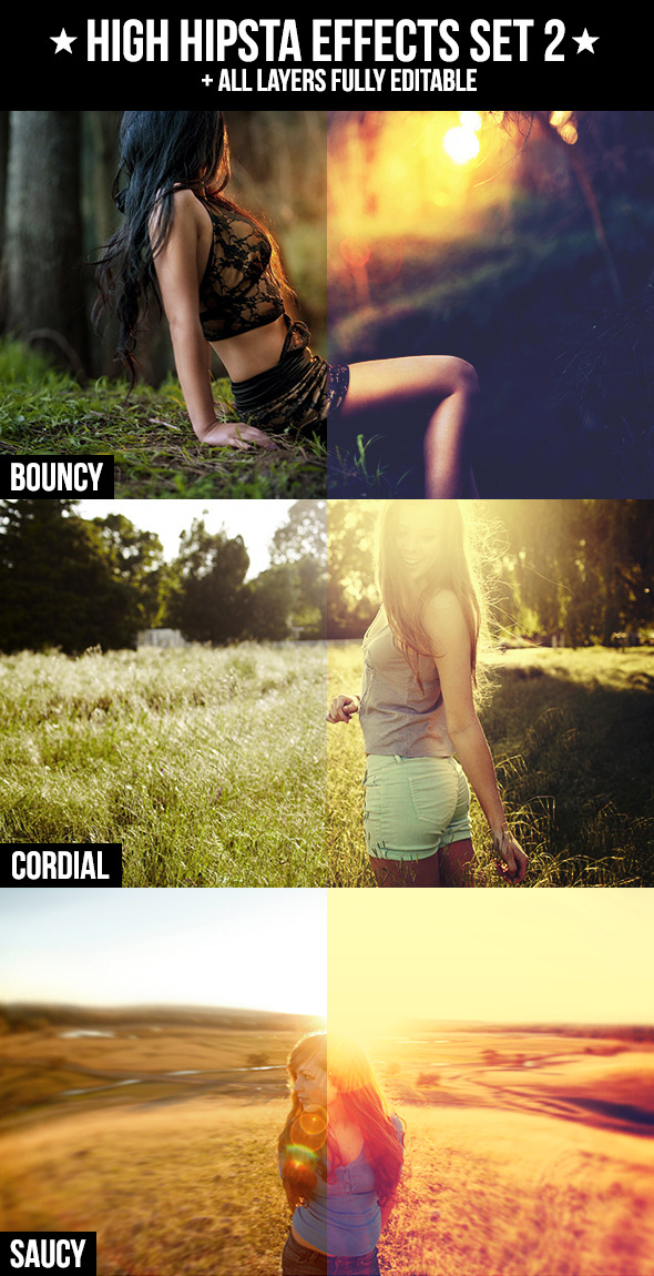 High Hipsta Effects Set 2 - Photo Effects Actions