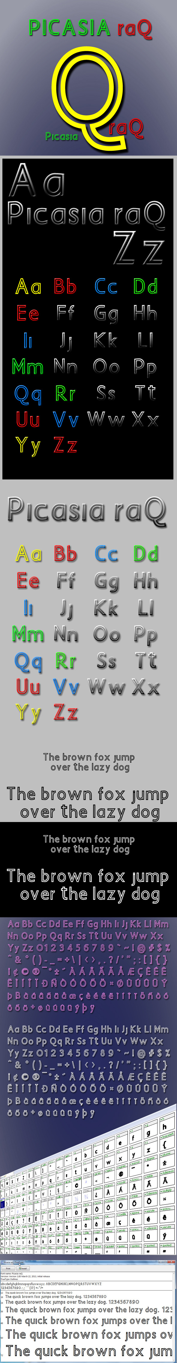 Picasia Raq - Sans-Serif Fonts