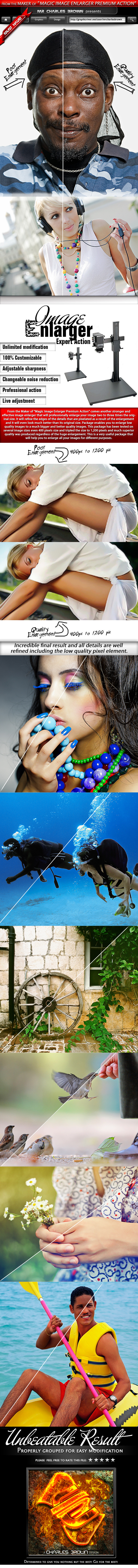 Image Enlarger Expert Action - Photo Effects Actions