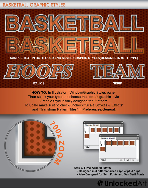 Basketball Graphic Style - Illustrator Add-ons