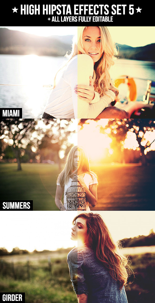 High Hipsta Effects Set 5 - Photo Effects Actions