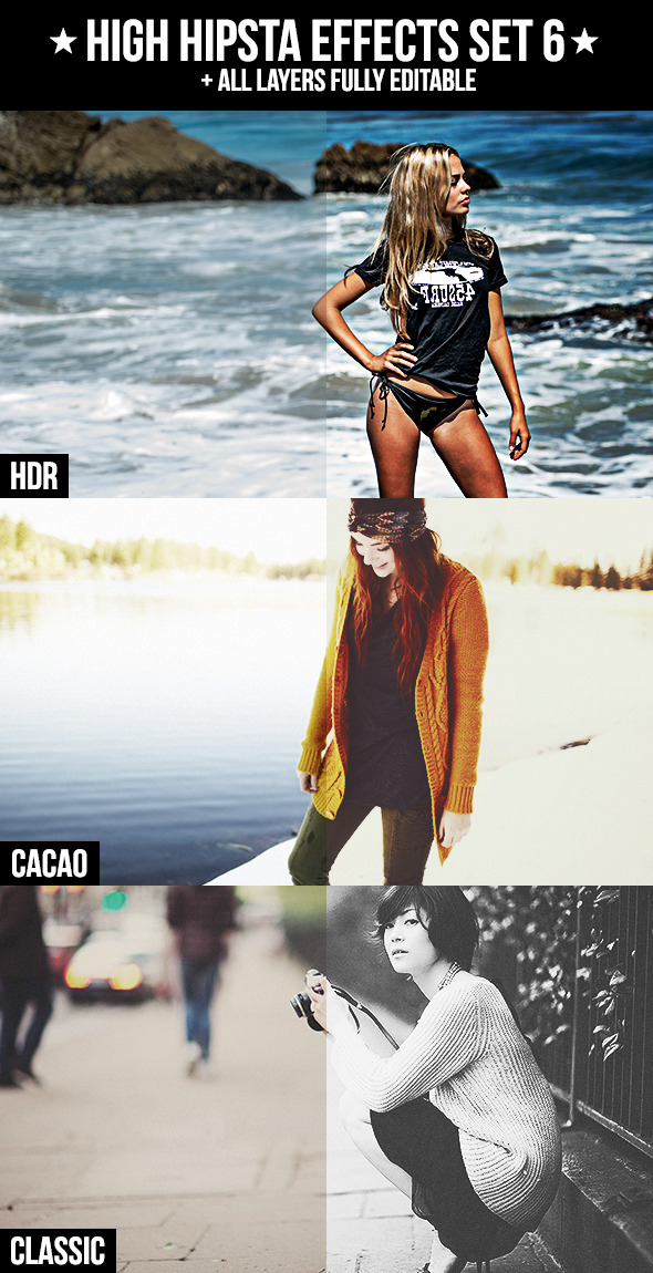 High Hipsta Effects Set 6 - Photo Effects Actions