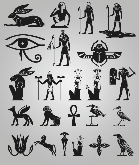 Egypt Symbols Shape Set By Cocolinooo Graphicriver