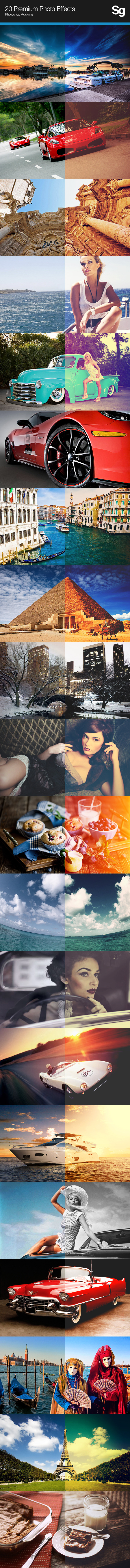 20 Premium Photo Effects - Photo Effects Actions