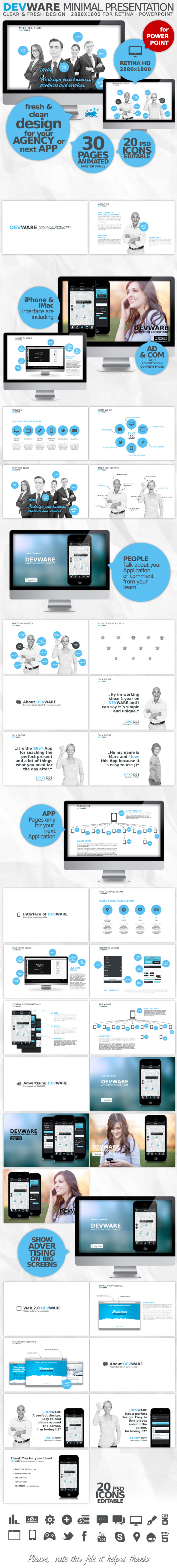 DEVWARE | 30 Pages | PowerPoint Presentation - Business PowerPoint Templates