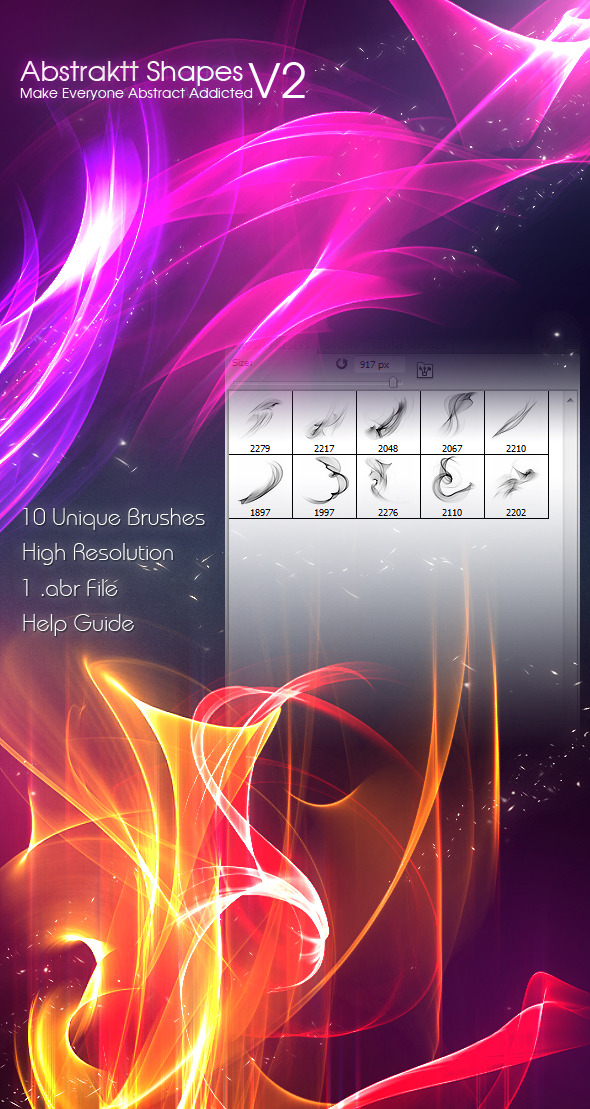 Abstraktt Shapes V2 - Abstract Brushes
