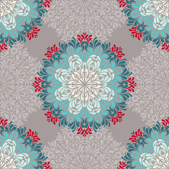 Seamless Pattern with Abstract Elements - Abstract Textures / Fills / Patterns