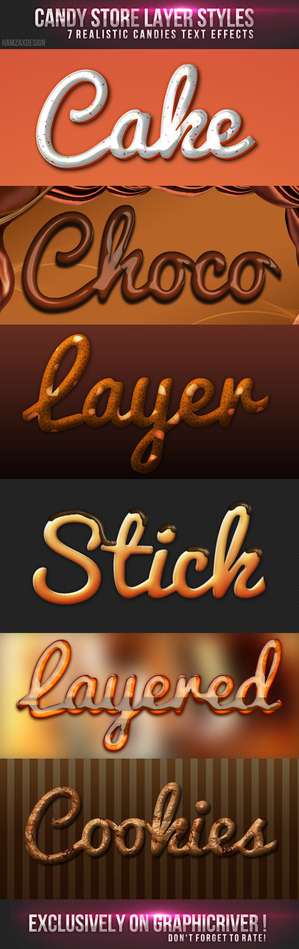 Candy Store Photoshop Styles - Text Effects Styles