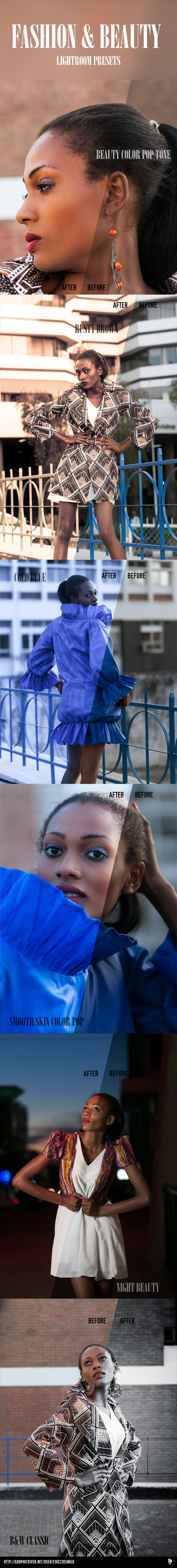 Fashion And Beaty Presets - Portrait Lightroom Presets