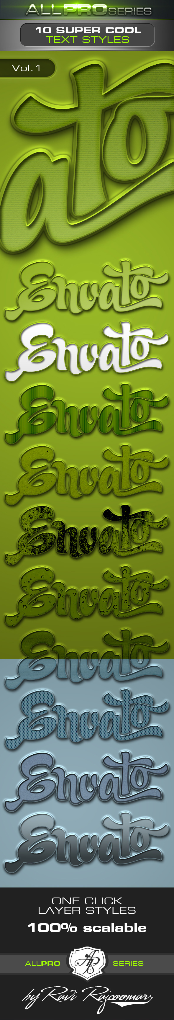 Super Cool Text Styles Vol.1 - Text Effects Actions