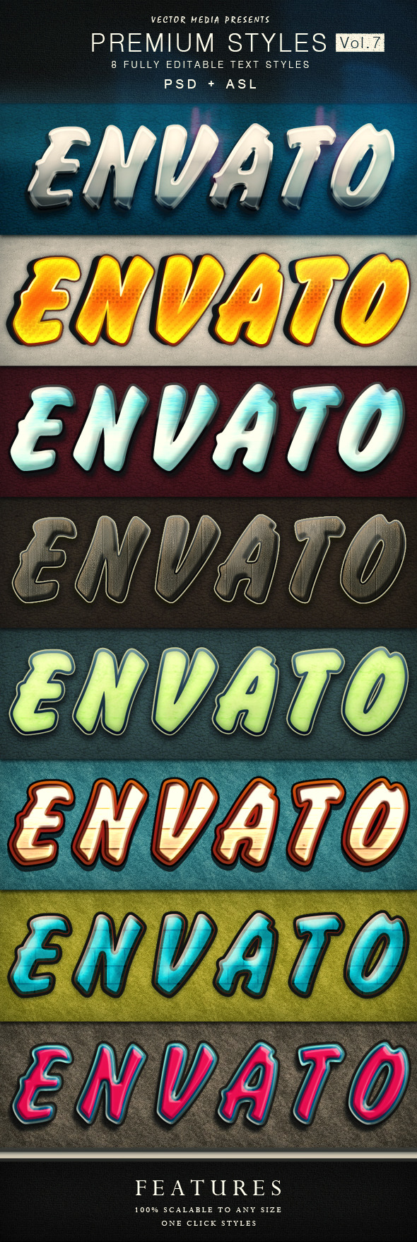Premium Text Styles - Vol.7 - Text Effects Styles